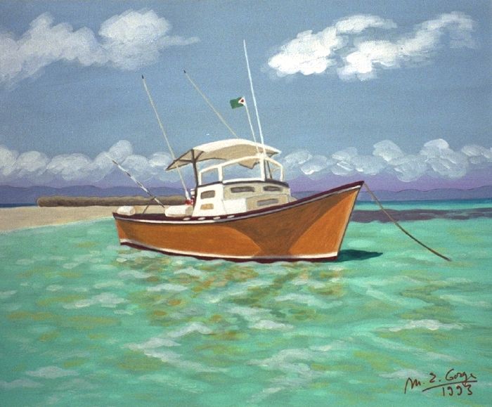 Le bateau "Ali Baba" au banc de sable