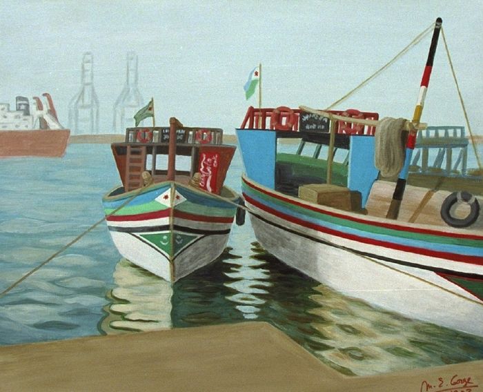 Le petit boutre à l'escale