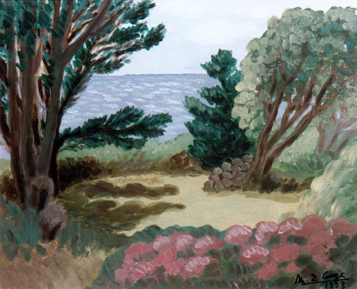 Jardin devant la mer à St Gildas De Rhuys