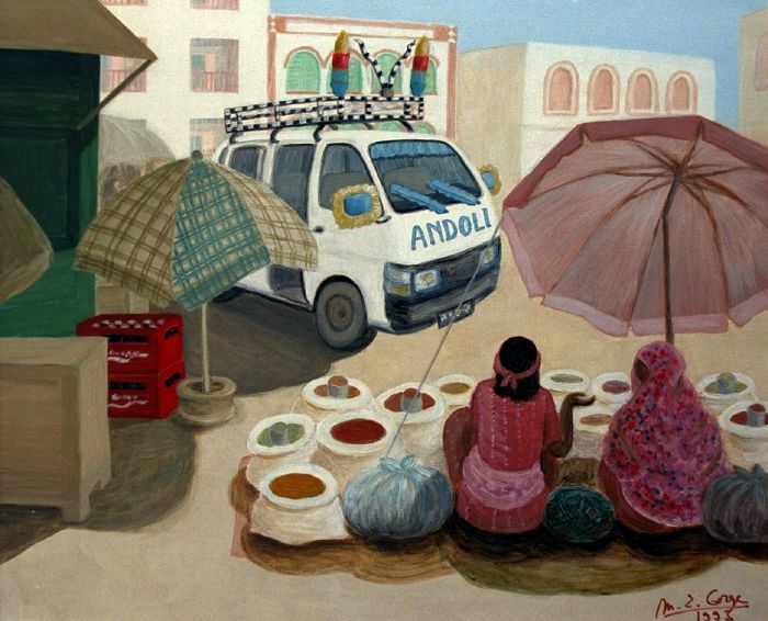 Le bus Andoli place Mahmoud Harbi