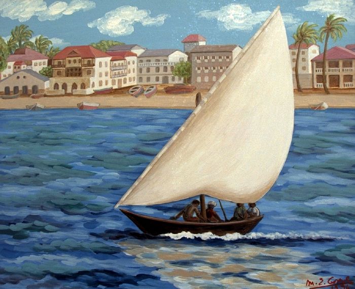 Zanzibar (la ville vue de la mer)