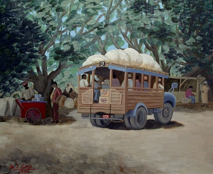 Bus en bois à Zanzibar