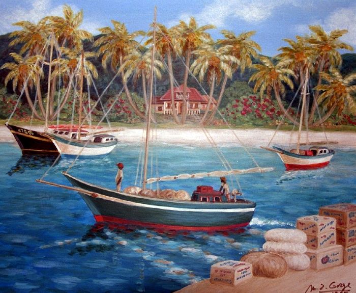 Le port de La Digue - 2e version