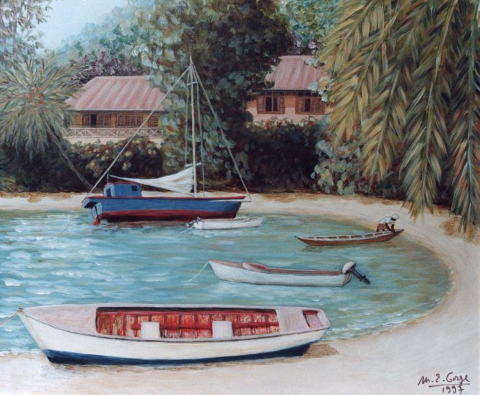 Petite crique à Baie St Anne
