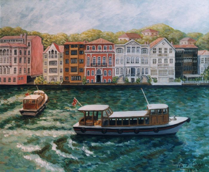 Le village de Yénikoy, sur la rive occidentale du Bosphore