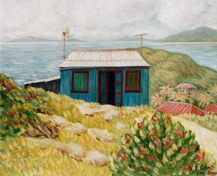 Cabanon sur l'île de Mayreau (Grenadines)