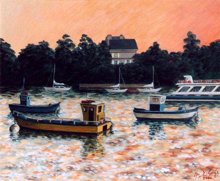 Coucher de soleil à Bénodet