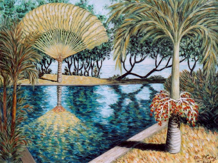 Jardin près de la mer à Bali