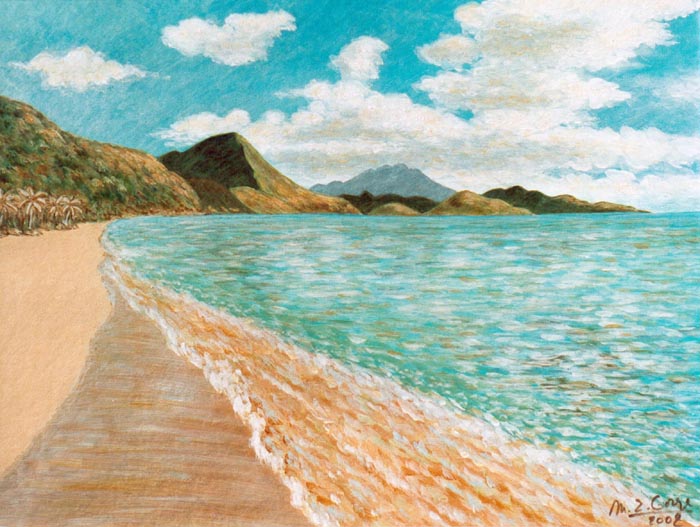 Plage à St Kitts