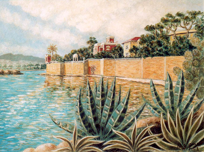 Le rivage entre Antibes et Juan-les-Pins