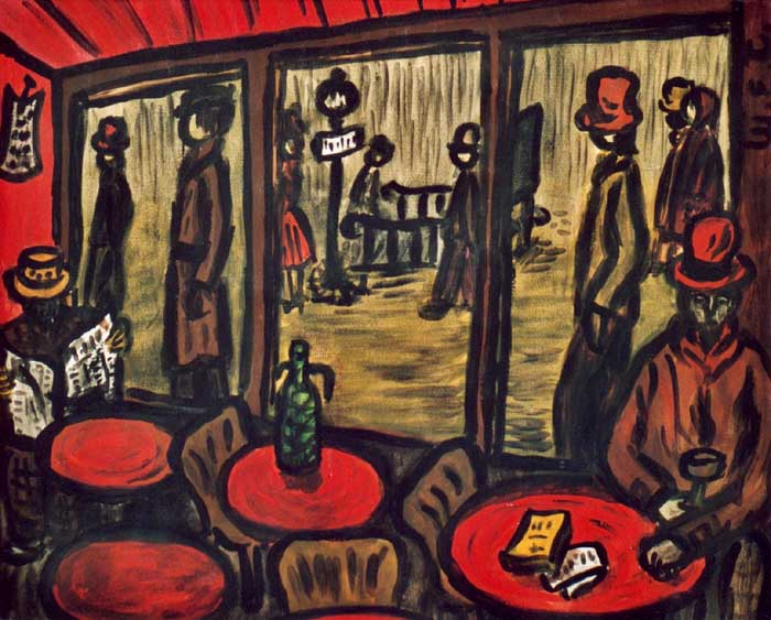 Café (tables rouges)