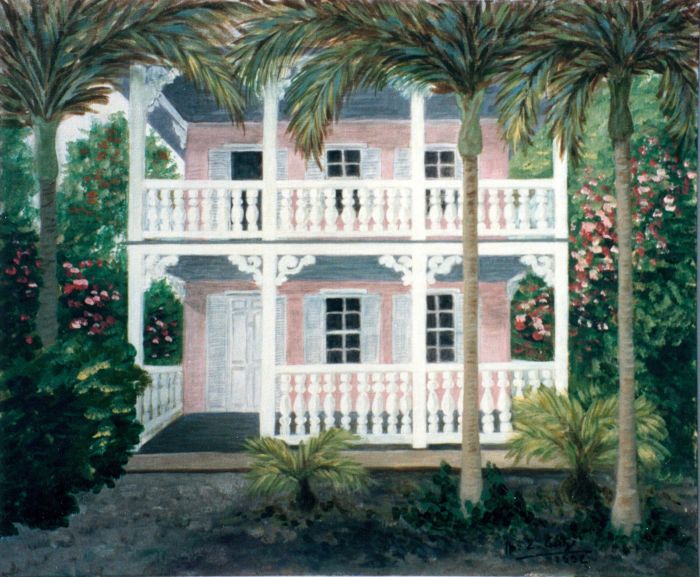 Maison rose à Key West (2e  version)