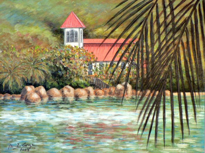L'église de Baie Ste Anne à Praslin