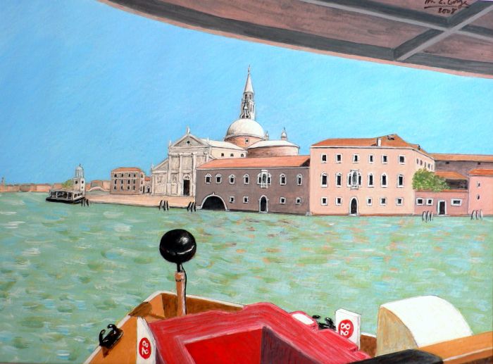 L'île de San Giorgio Maggiore vue du vaporetto