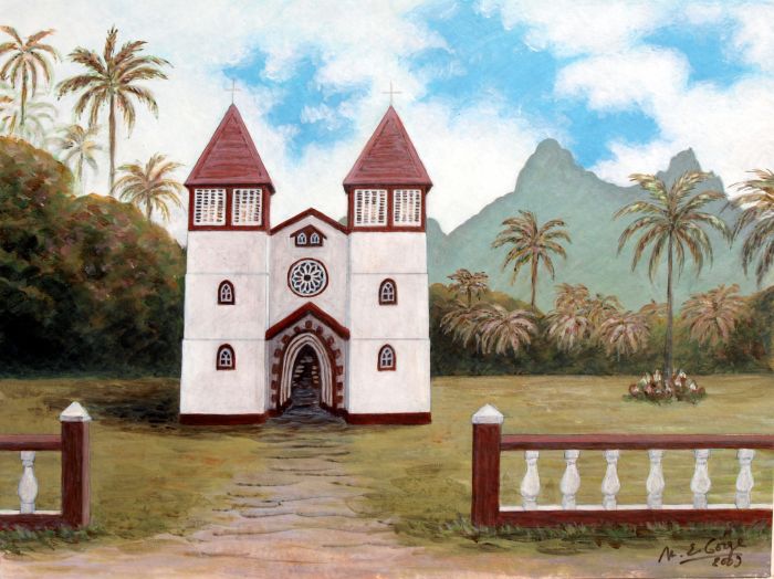 L'église de Haapiti à Mooréa
