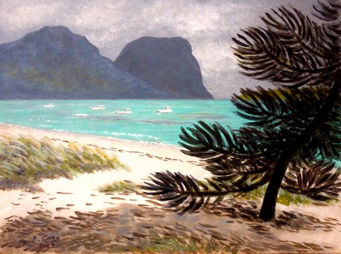 Lagoon beach avant la pluie