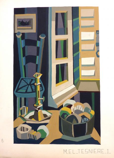 Travaux à l'atelier Charpentier (1963)