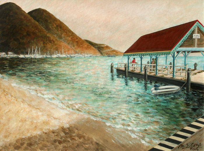 Captain Hodge Pier - la jetée vue du rivage