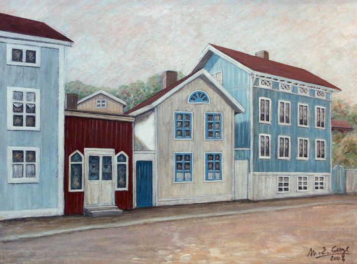 Maisons sur l'île de Marstrand